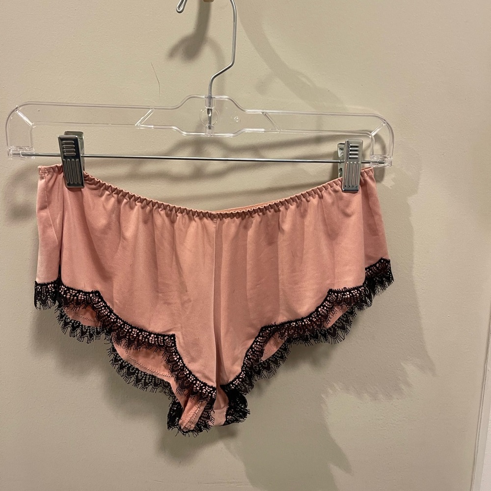 Adoreme Elegant Pink Lace Trim Camisole and shorts pajama set - Picture 5 of 5